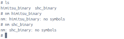 Debug symbols removed