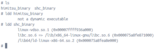 Dynamic library lookup results