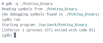 Debugger detection verification results 1
